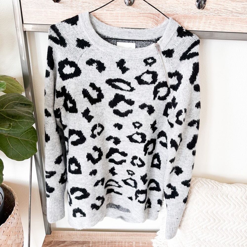 Abercrombie and Fitch Cheetah sweater